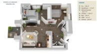 Grundriss 2-Zimmer Wohnung - Altengerechtes Wohnen in modernem Neubau