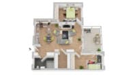 Grundriss - Helle 3‑Zimmer-Dachgeschosswohnung im Loftcharakter mit Südbalkon