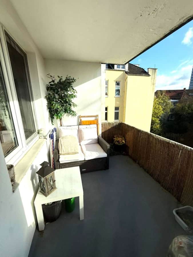 sonniger Balkon