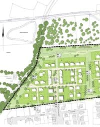 Lageplan des Neubauprojekts