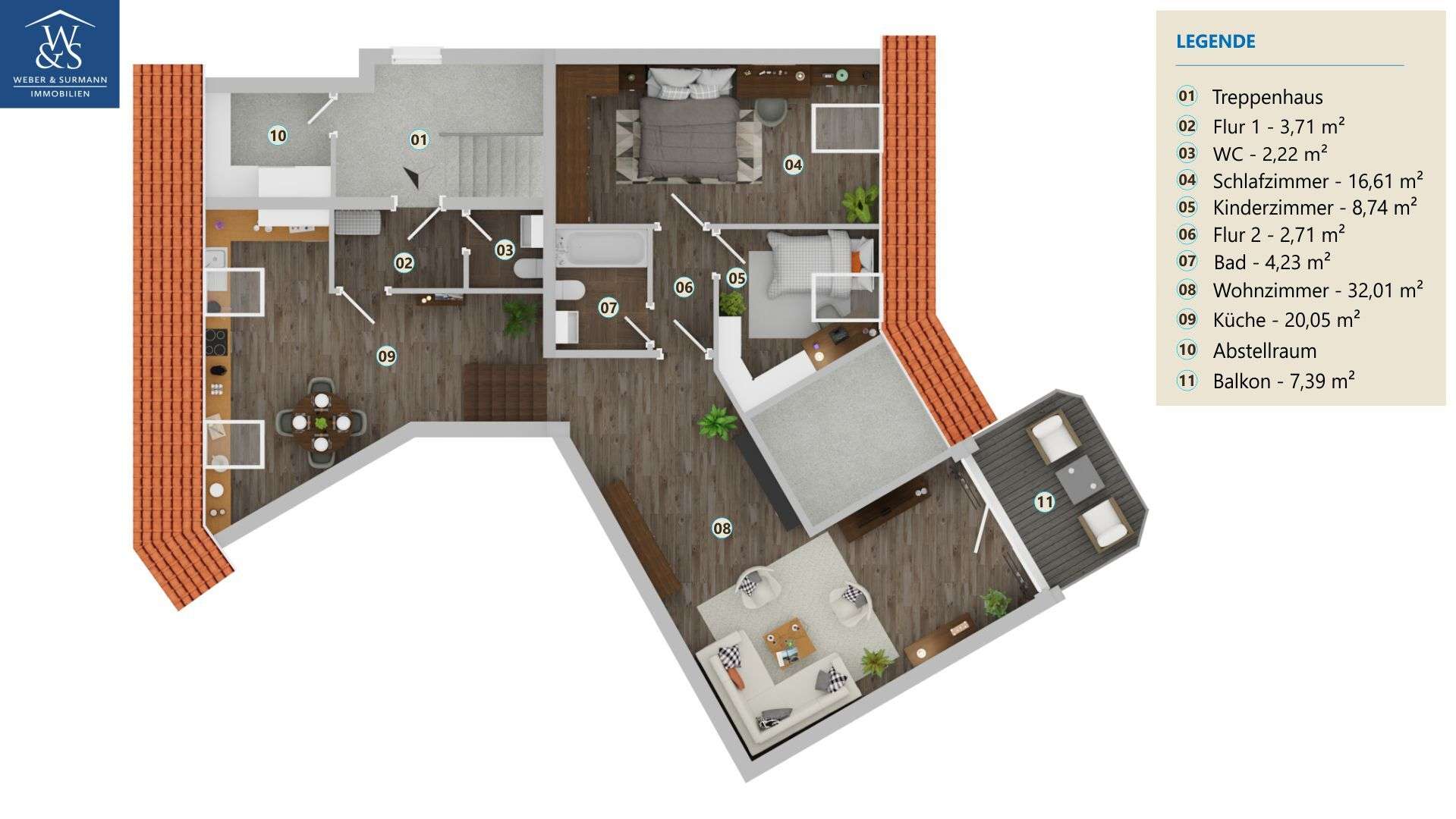 Dachgeschoss Maisonette-Wohnung mit Weitblick über das idyllische Gehrden!, 30989 Gehrden, Maisonettewohnung